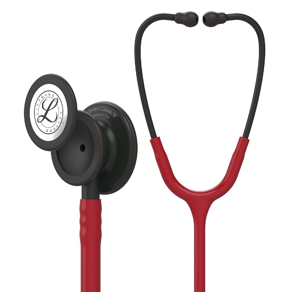 Estetoscopio Littmann Classic III - Borgoña Negro Mate