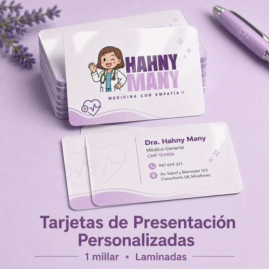 Tarjetas de Presentación Personalizadas Laminadas — 1 Millar